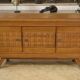 Buffet brutaliste en chêne 1960
