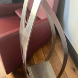 Lampadaire en acier brossé