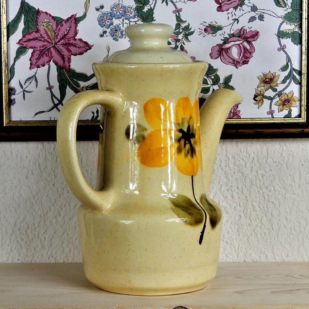 Vintage coffee maker saint-amand hand-painted coffee maker