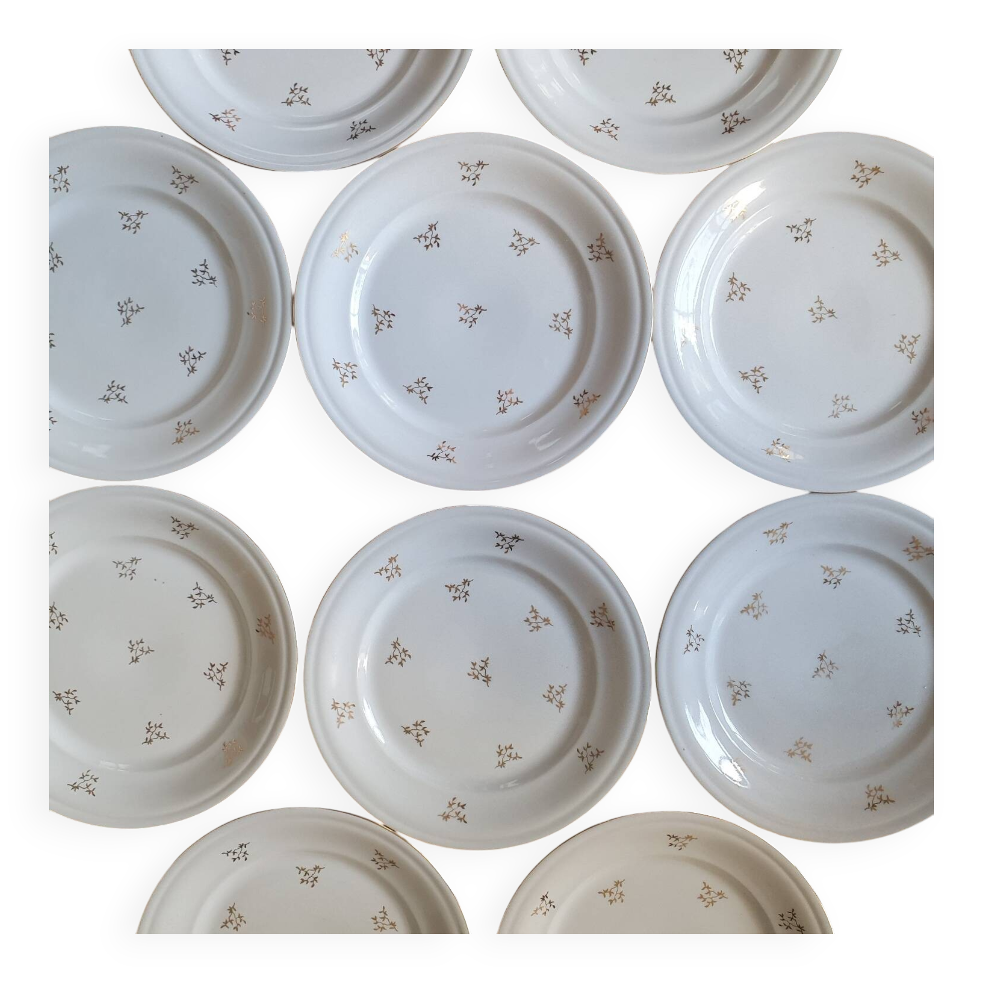 10 J&Cie porcelain plates
