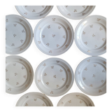 10 J&Cie porcelain plates