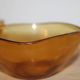 Set of 2 vintage amber glass ramekins – 1970s – Made in France