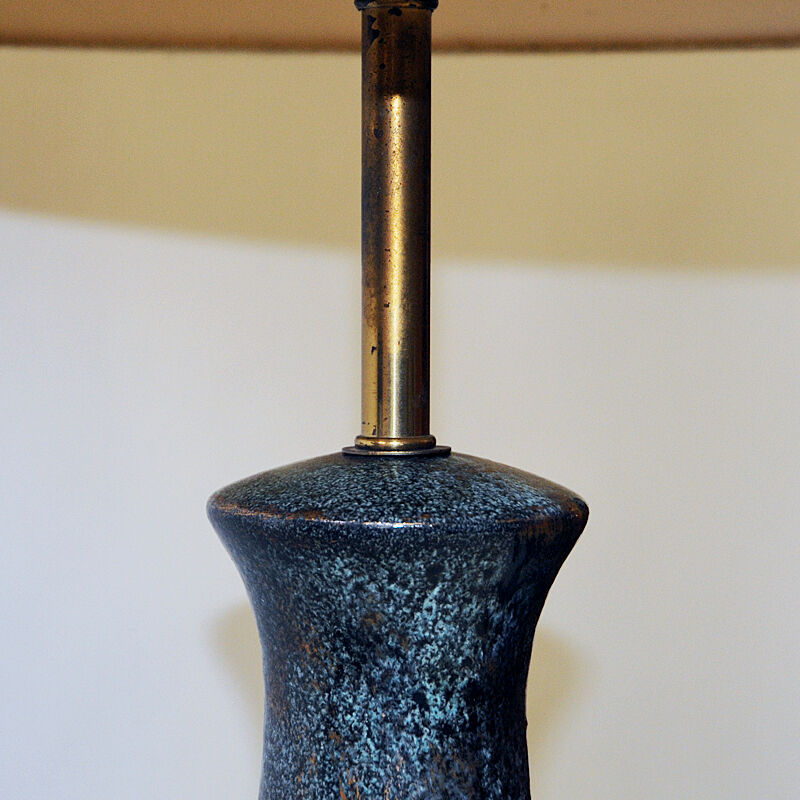 Coneshaped Italian metal and brass floorlamp 1960s