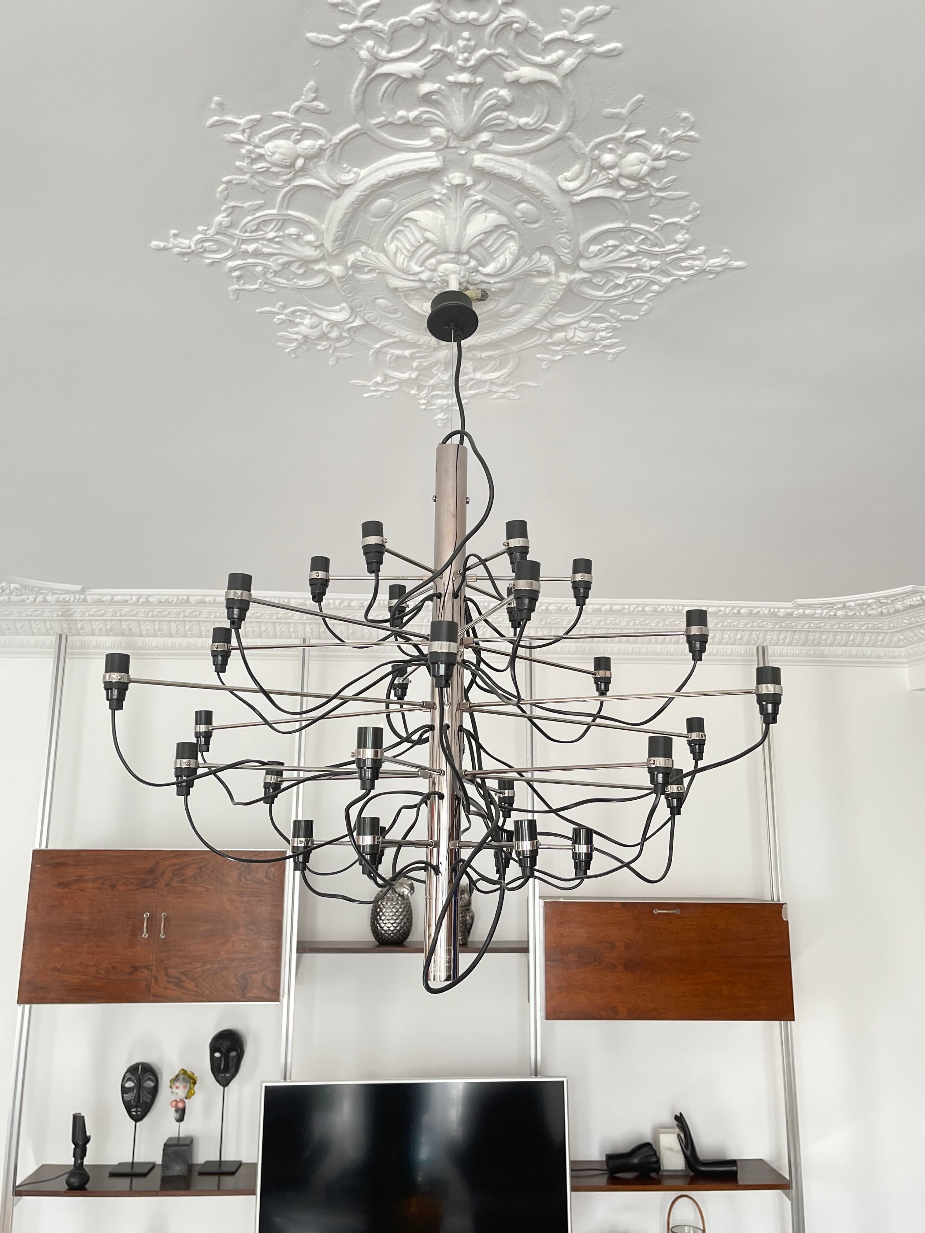 Chandelier 2097/30 by Gino Sarfatti by Arteluce