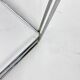 Max Sauze Steel and Glass Side Table, 1970s