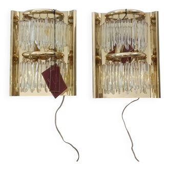 Pair of wall sconces by Lumica 1970s