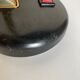 1960 black sheet metal and brass orientable lamp