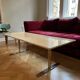 Mid-century style Carrara marble table