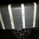 Table low pedestal 1950/70 in tiled concrete