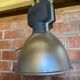 Vintage Industrial Grey Metal Pendant Light with Dimmer