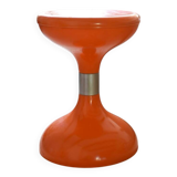 Orange Space Age stool in the Robur Sgabello Americano style