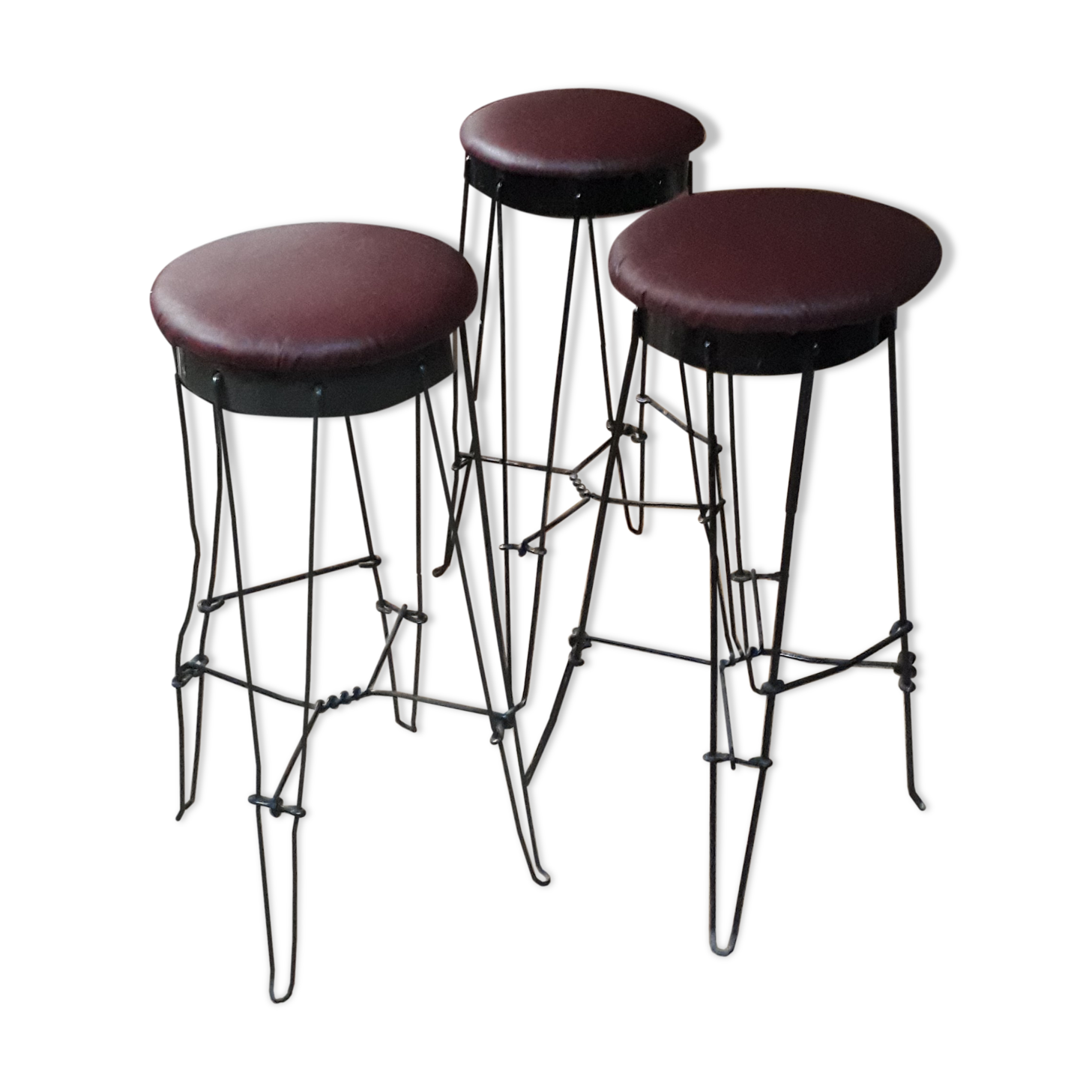 1950s hairpin style stools