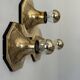 Set of 3 Motoko Ishii wall lights for staff leuchten, Brass, 1970