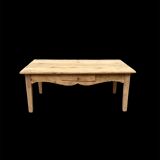 Antique coffee table in raw pine