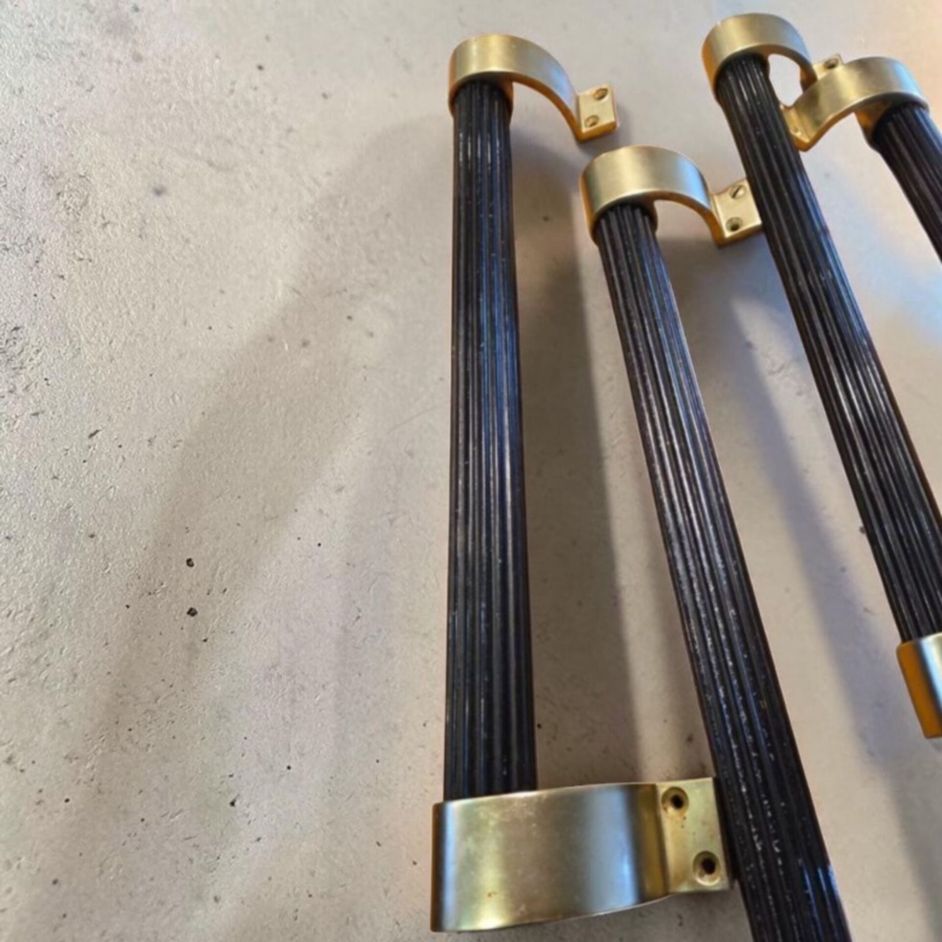 Set of Art Deco handles
