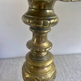 Bronze candlestick lamp base