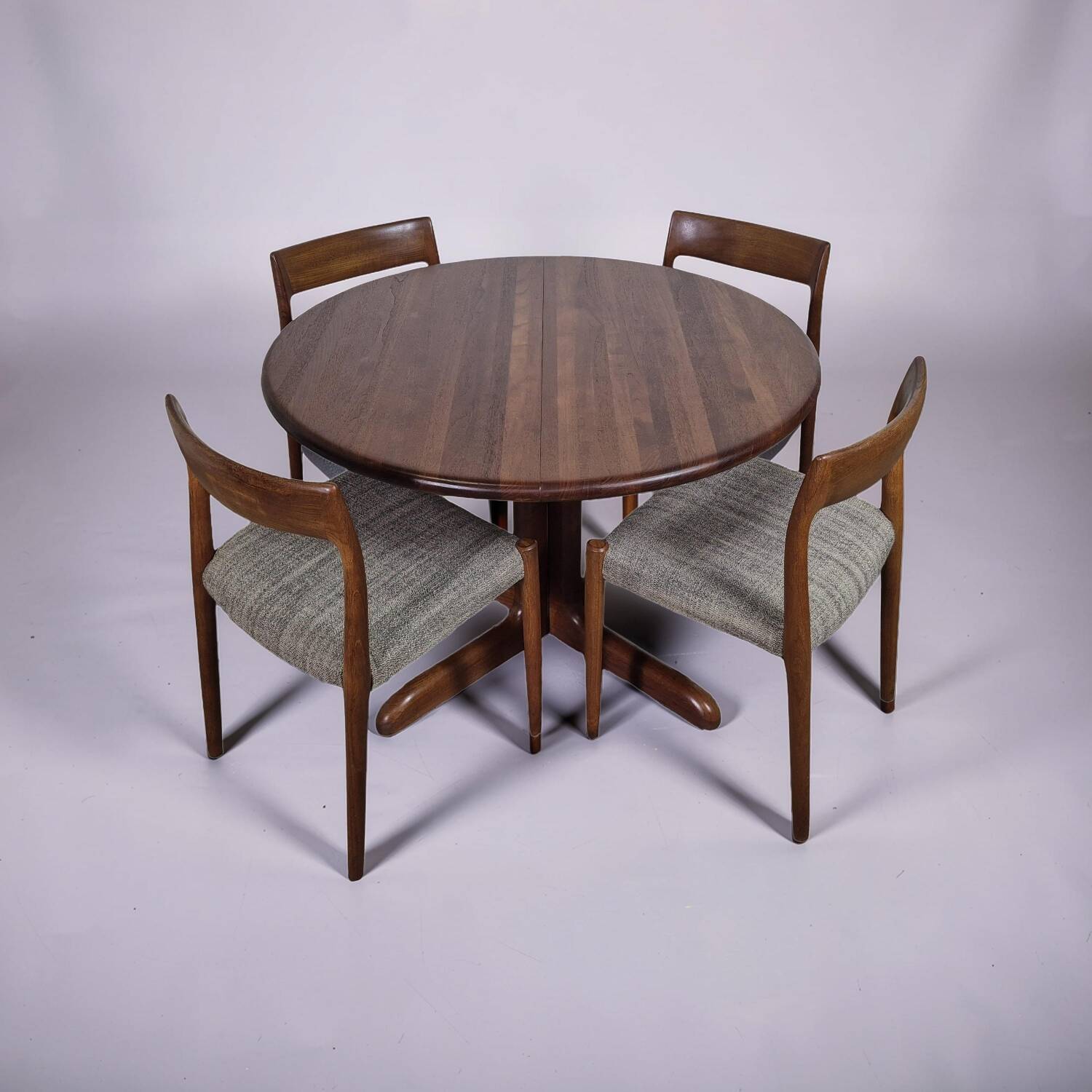 Danish modern dining set by N.O. Møller, Denmark 1960s
