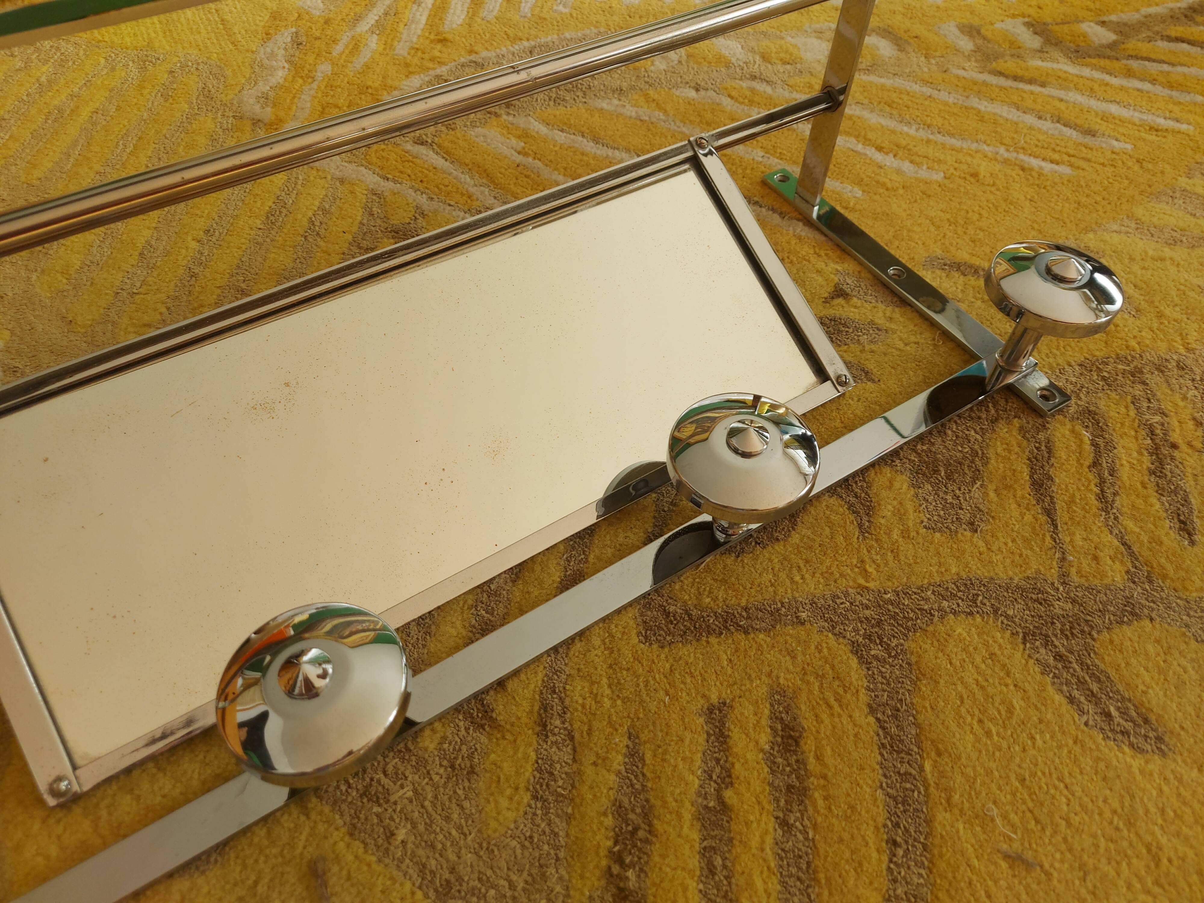 Wall-mounted mat rack, 40's hat rack