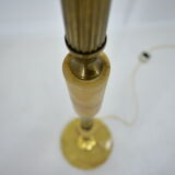 Czechoslovakia mid-century floor lamp in alabaster and brass, 1950s
