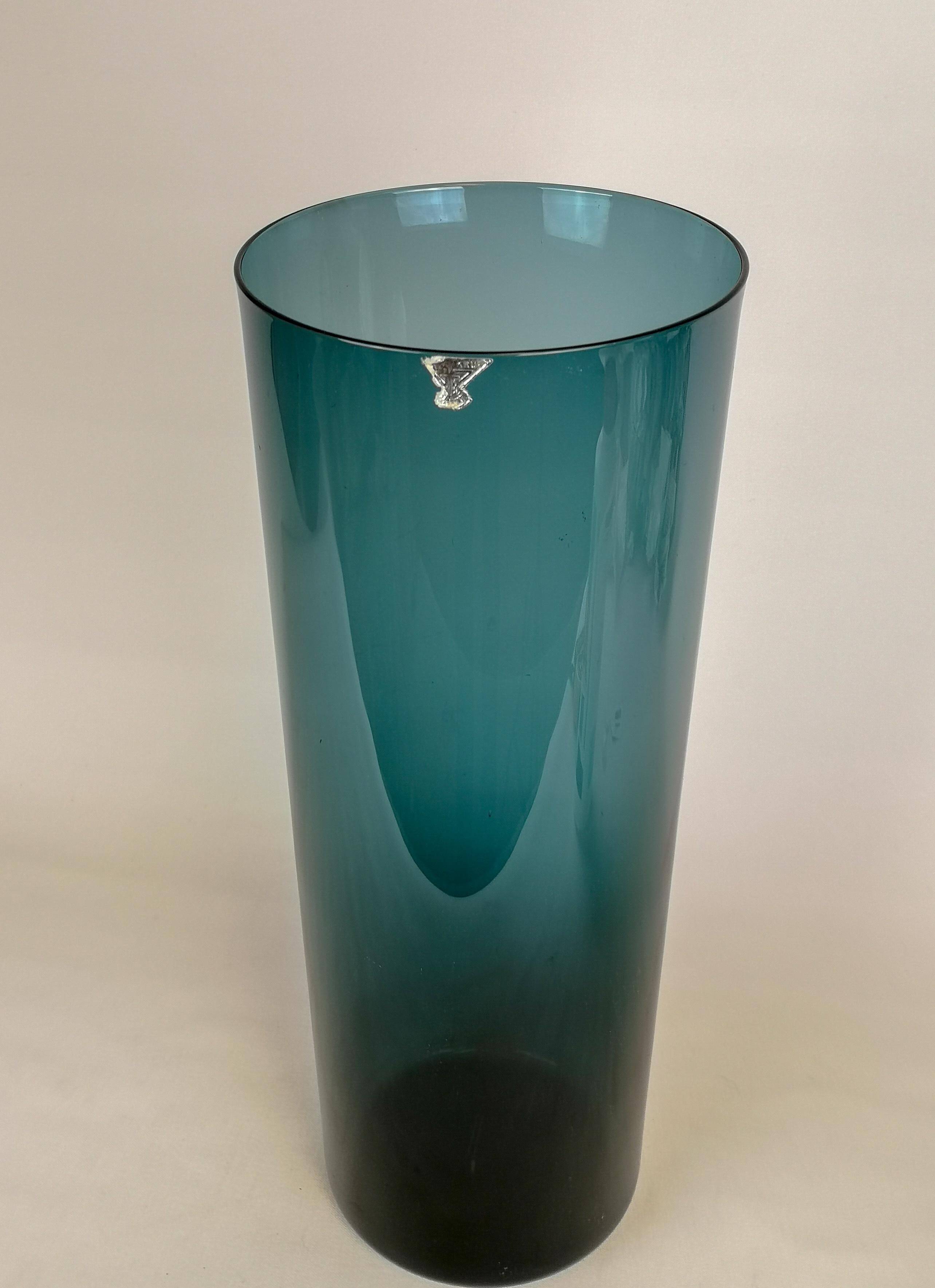 Mid-Century Modern Glass Vase GullaSkruf Sweden, 1950s