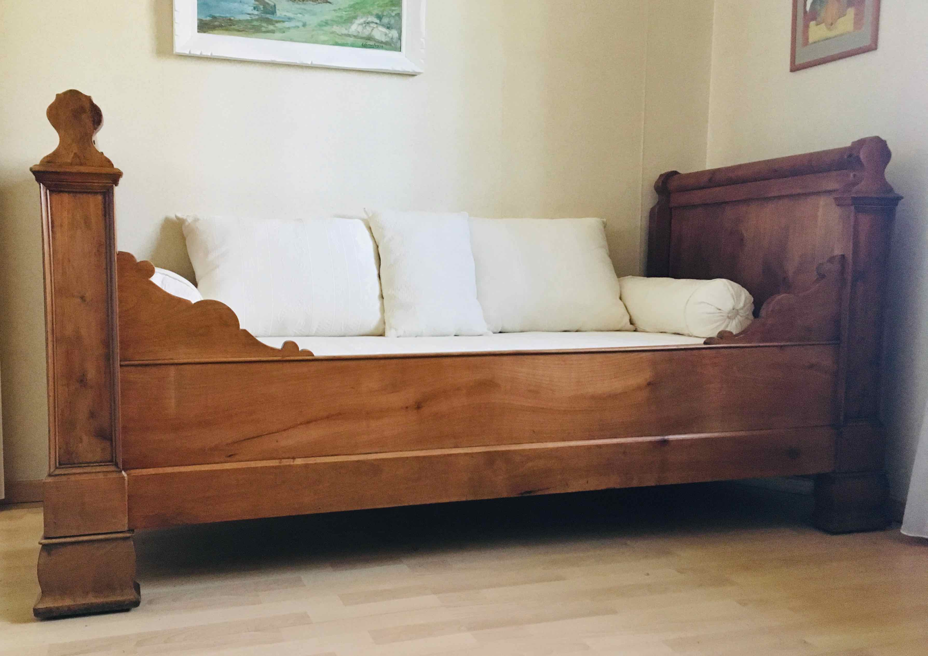Solid cherry boat bed