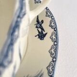 Antique ironstone sauceboat “Summer” Clairefontaine