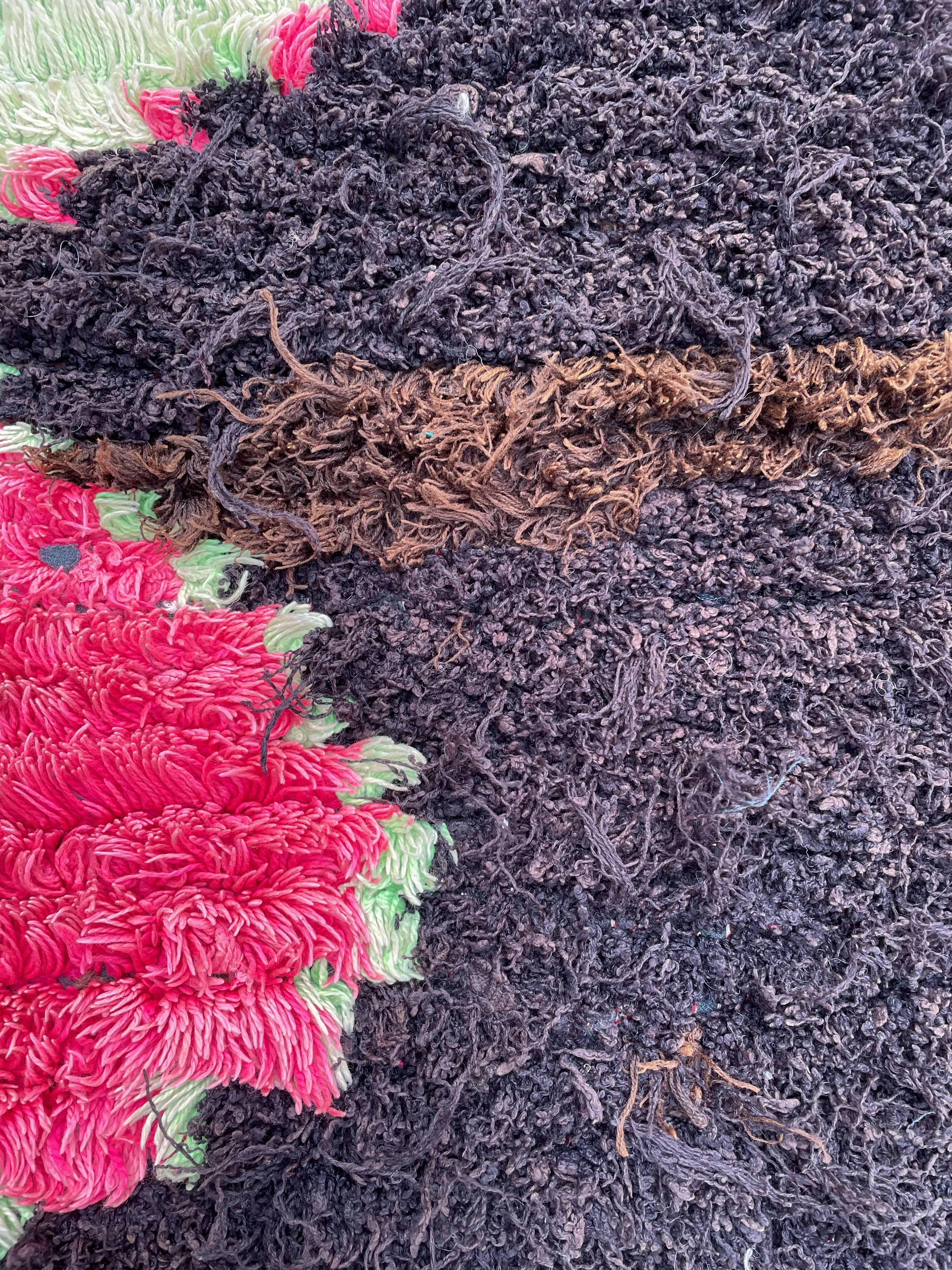 Berber carpet boucherouite