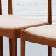 Danish dining chairs set by Johannes Nørgaard 1960s