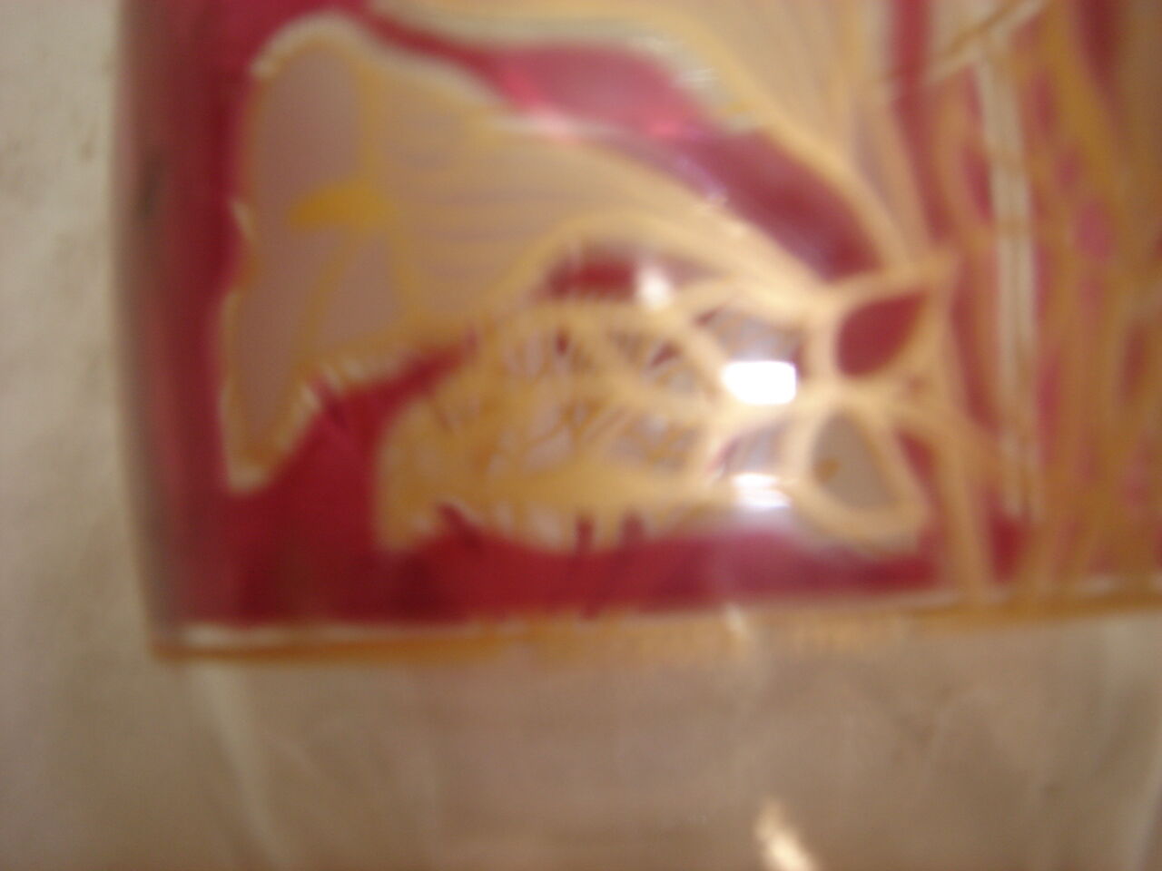 Liqueur carafe and 4 glasses, Italy 1960/70