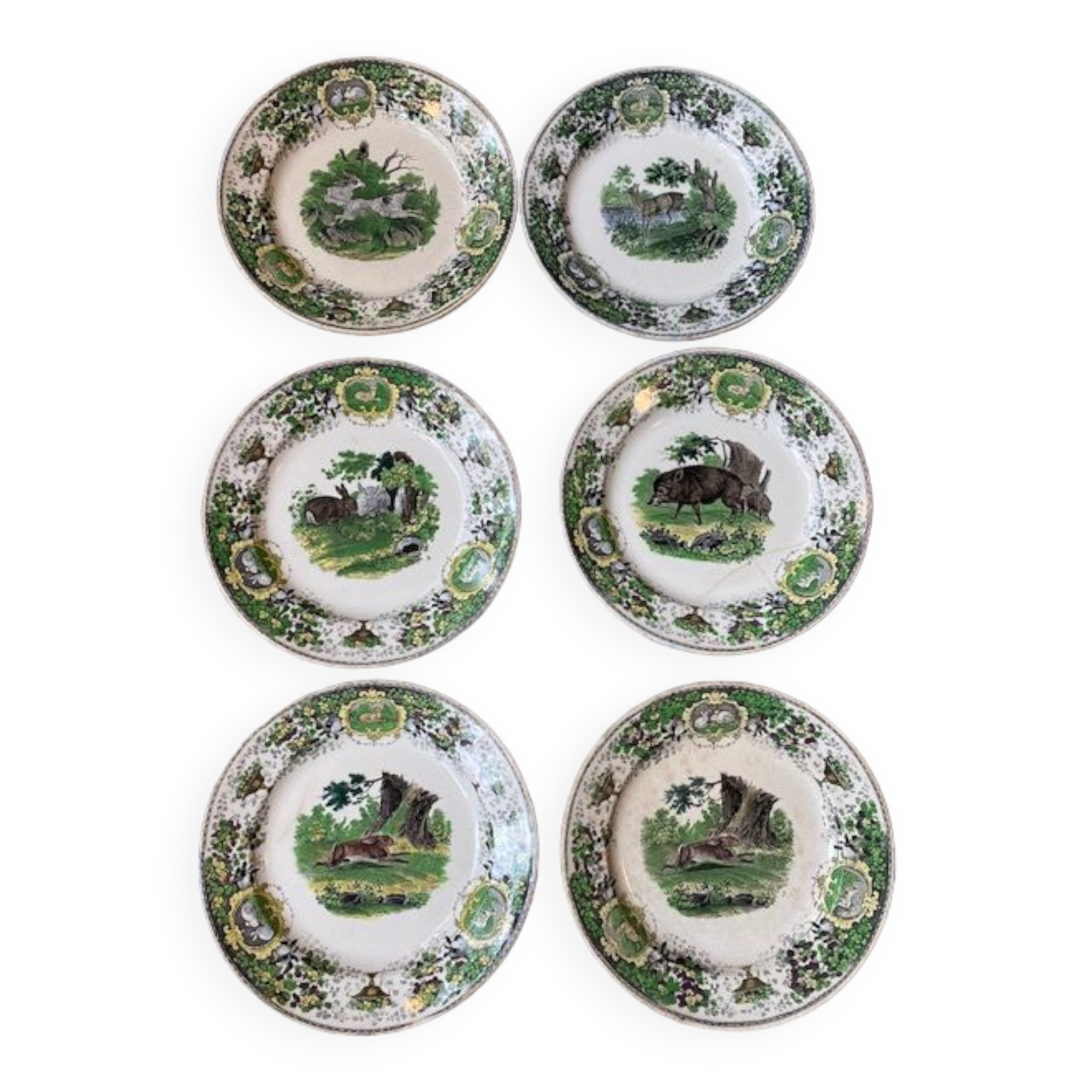 Assiettes Creil et Montereau