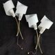 Modernist wall light sconces 1950s 60s design lamp dlg arlus lunel