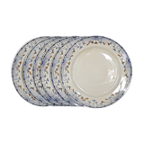 6 dinner plates old creil and montereau labrador service royan