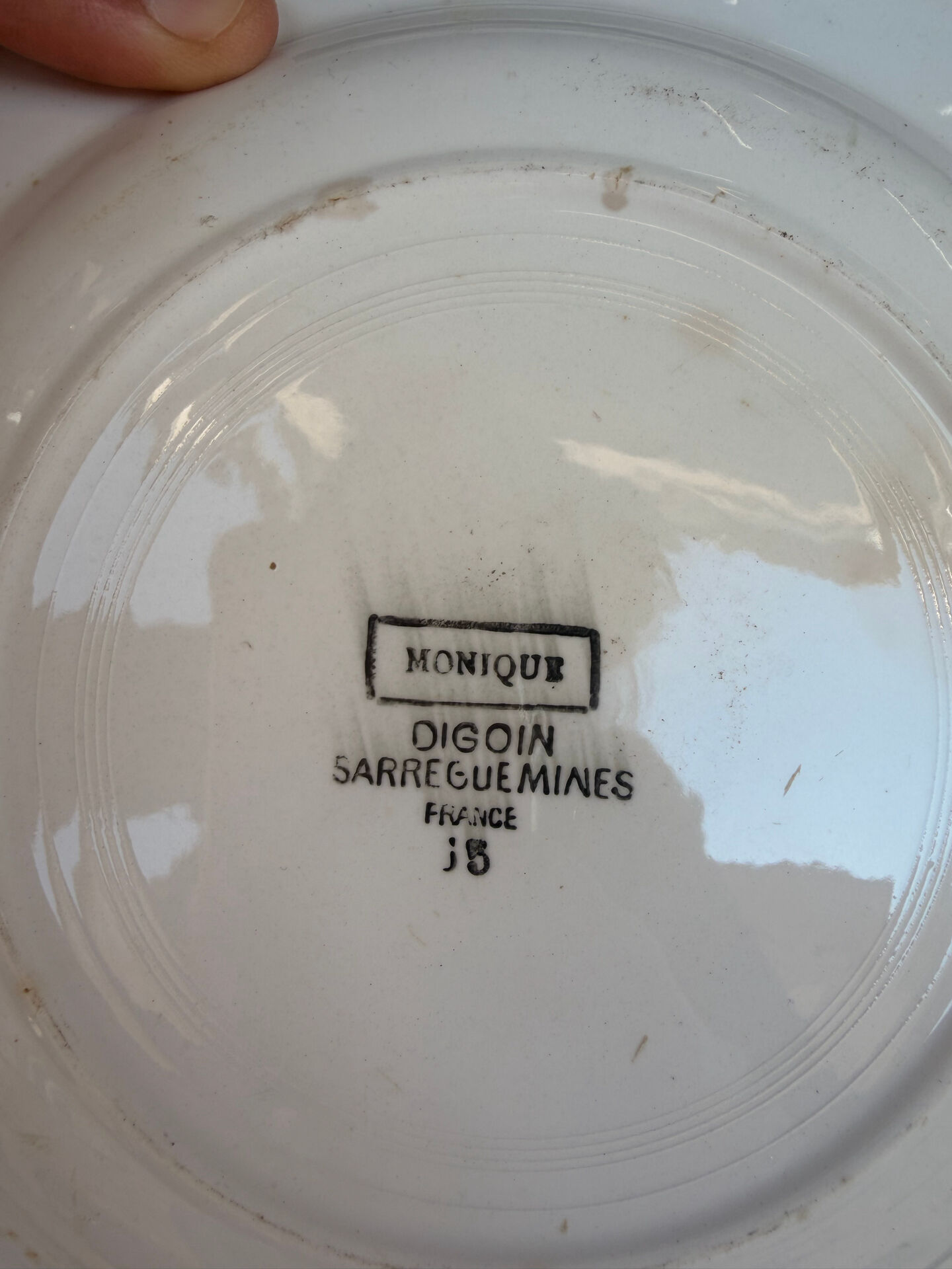 4 Digoin Sarreguemines plates