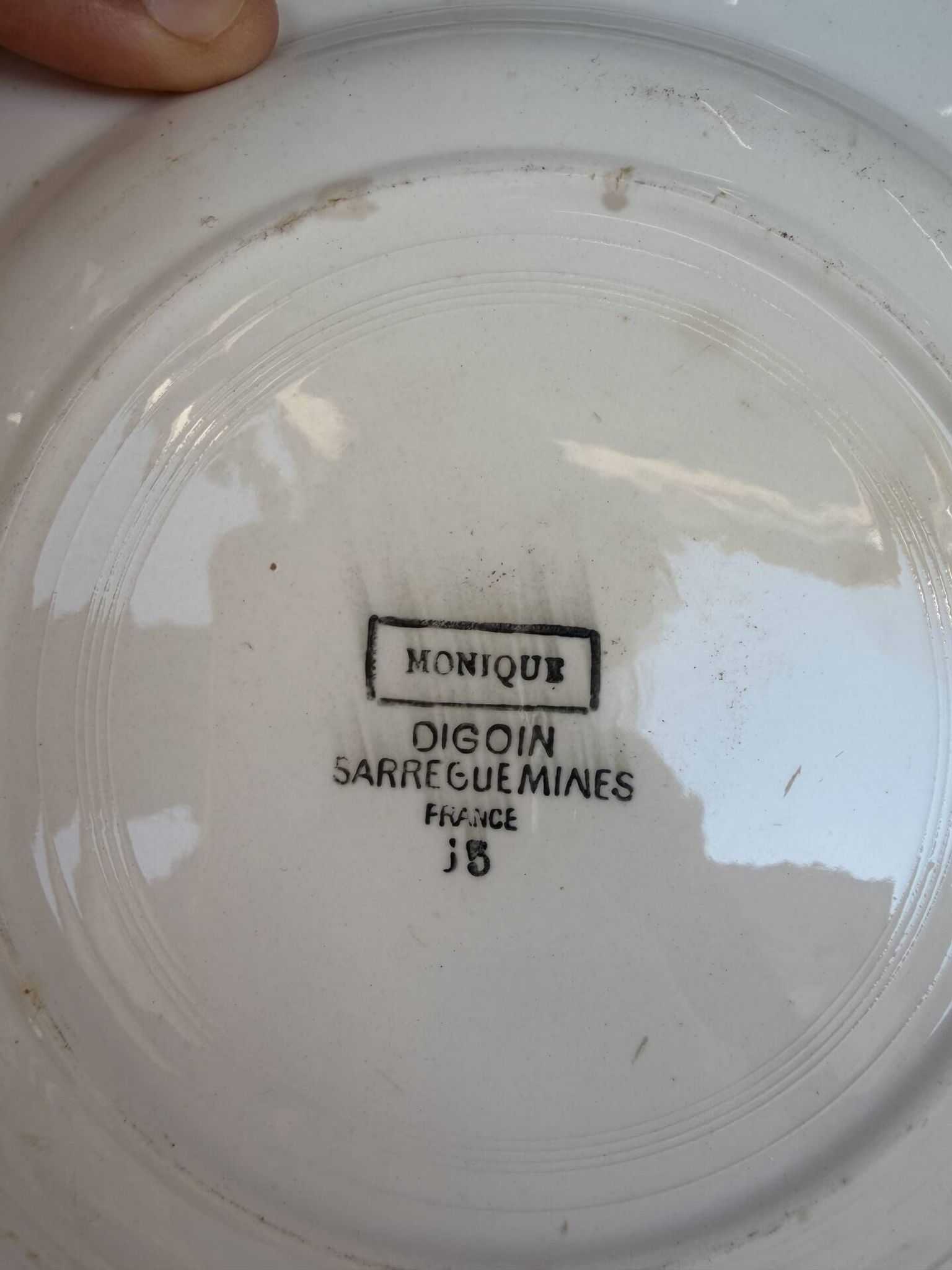 4 Digoin Sarreguemines plates