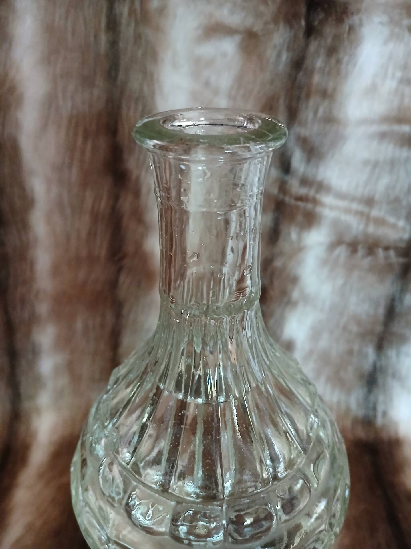 Antique glass carafe