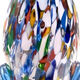 Blue Murano Glass Vase Attributed to Fratelli Toso with Murrines, Italy