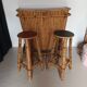 Vintage bamboo bar