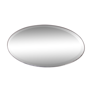 miroir biseauté oval