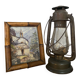 Watercolour "mountain chapel" in an old frame
