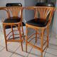 Pair of vintage bistrot bar stools