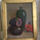 Signed still life oil painting