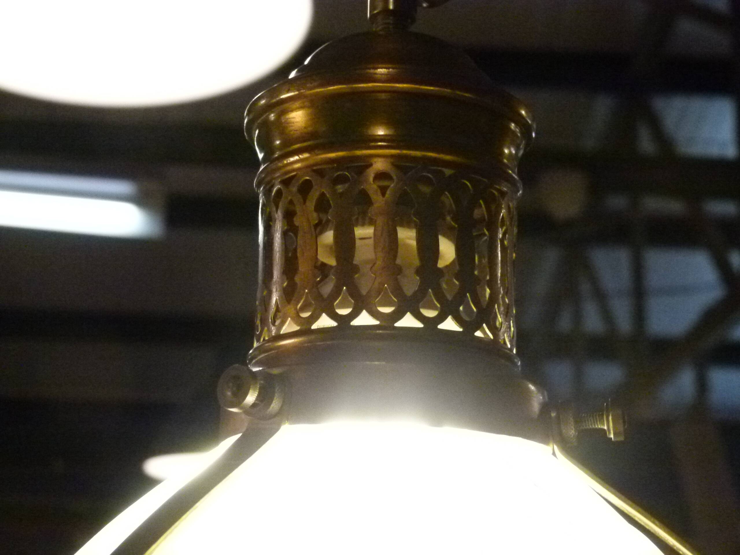 20th century holophane lamp