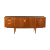 Retro teak 1960s jentique sideboard with folded handles