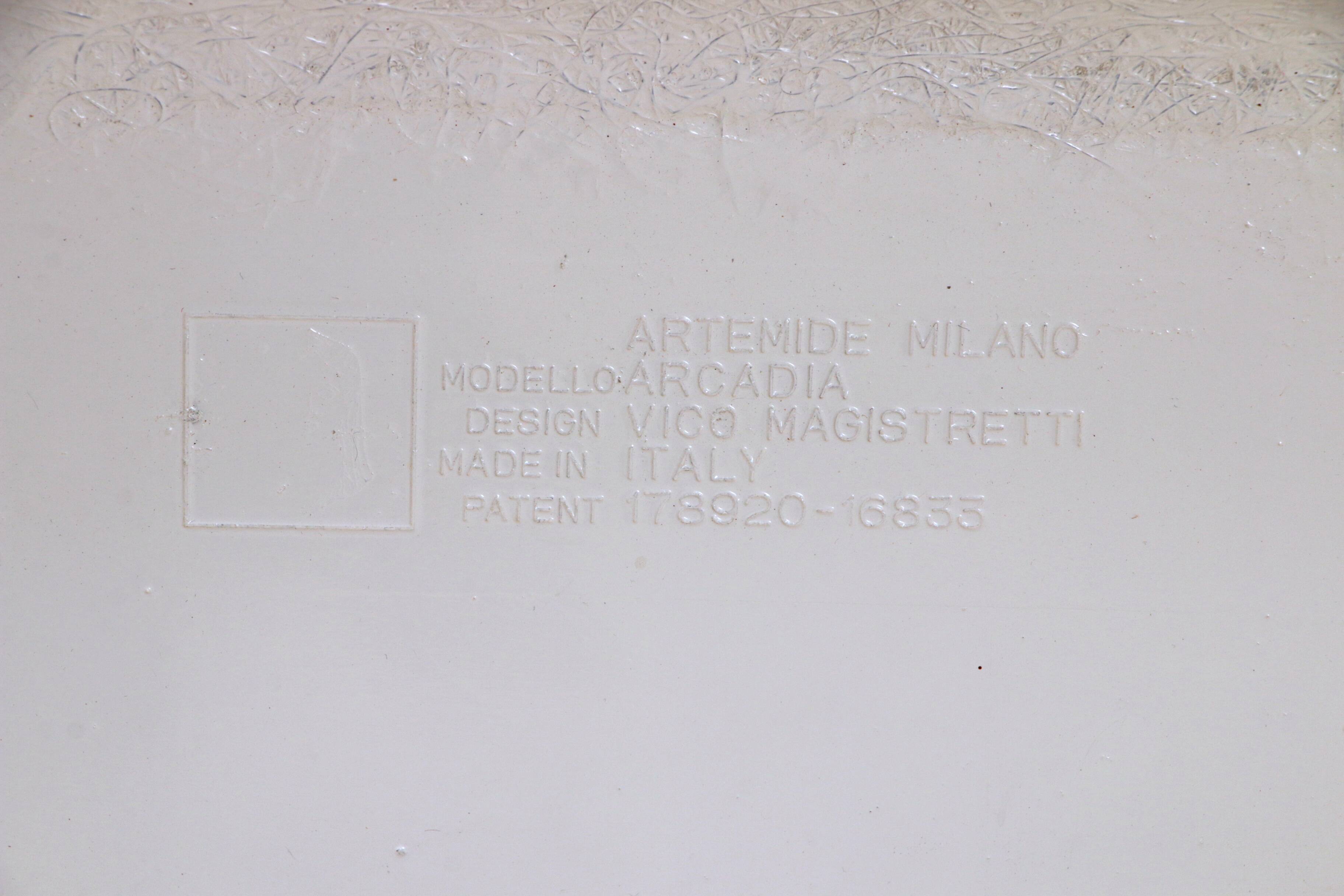 Table basse Vico Magistretti 'Arcadia' Artemide Milano, 1970 Italie