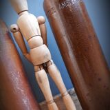 Enamelled stoneware bottle Amsterdam rose