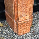 Louis XVI style fireplace in Verona marble circa 1880