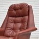1970s, Danish design by H.W.Klein, swivel armchair, furniture leather.