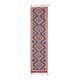 1970s Vintage Turkish Oushak Handmade Wool Cotton Purple Runner Rug 90x364