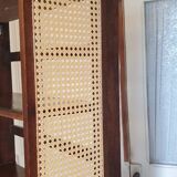 Pair of foldable cane bookcases