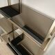 Vintage wandkast in goud / spiegelglas in stijl van Willy Rizzo / Vandel